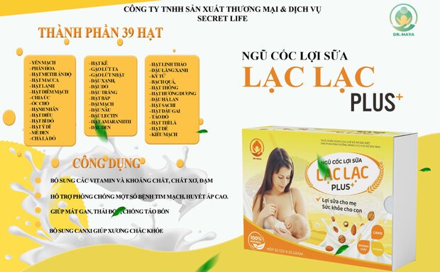 Ngũ cốc lợi sữa lạc lạc đạt chuẩn VSATTP