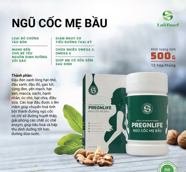 Thành phần ngũ cốc mẹ bầu Pregnlife